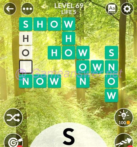 Wordscapes Level 69 Answers [ + Bonus Words ].
